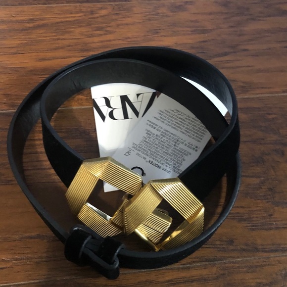 Zara buckle velvet belt - Picture 8 of 10